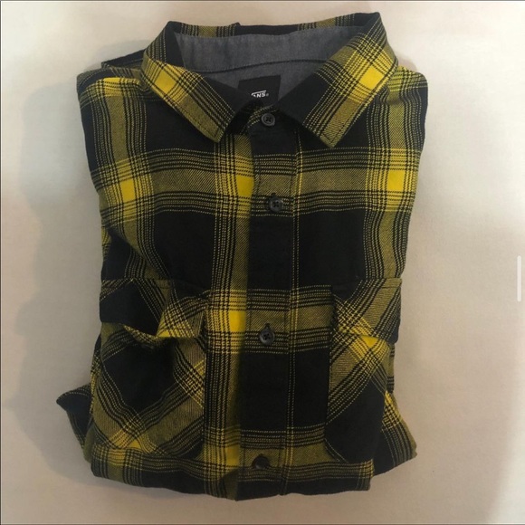 Yellow Black Vans Flannel 